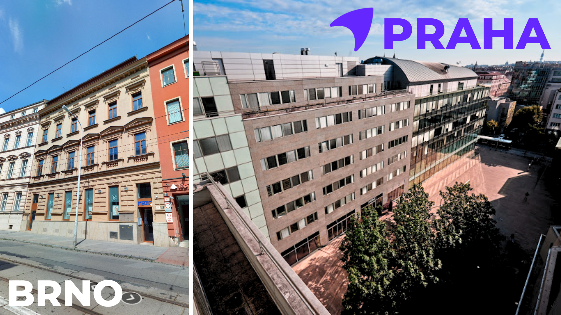 Sídlíme v Praze & Brně