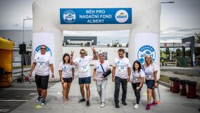 Běh pro Nadační fond - tým distribučního centra Olomouc
