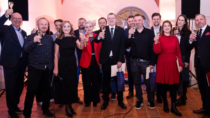 Vyhlášení 10 nejlepších zaměstnanců - Top 10 roku 2025 v restauračním komplexu Vikárka na Pražském Hradě