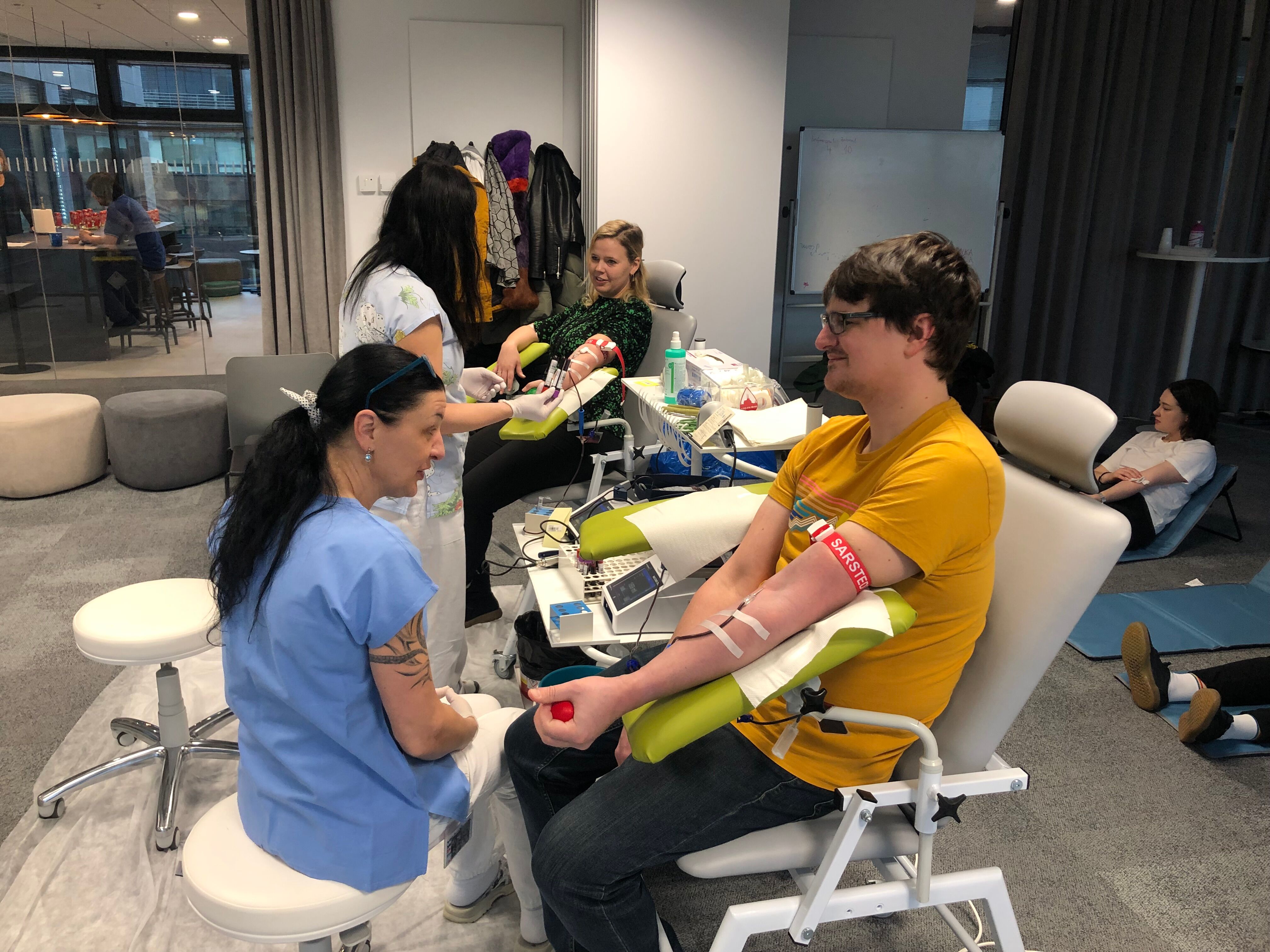 Regular Blood donation in the office